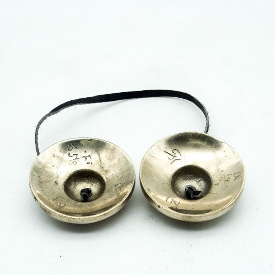 Tibetan Tingsha Meditation Bell - Buddhist Cymbals Yoga Bell Chimes - Super Sound Healing Tool with Eight Auspicious Symbols