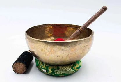 Full Moon Singing Bowl from Nepal - Tibetan Singing Bowl for Meditation - Healing Singing Bowl Nepal - Spiritual Bowl for yoga