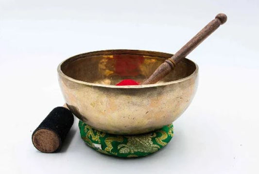 Full Moon Singing Bowl from Nepal - Tibetan Singing Bowl for Meditation - Healing Singing Bowl Nepal - Spiritual Bowl for yoga