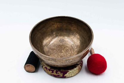 10 inches Plain Chakra Healing Singing Bowl - Handmade Himalayan Tibetan Sound Bowl - Best for Meditation, Yoga, and Mindfulness